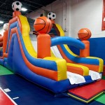 Inflatable Obstacle Course Bouncer and Slide Exit