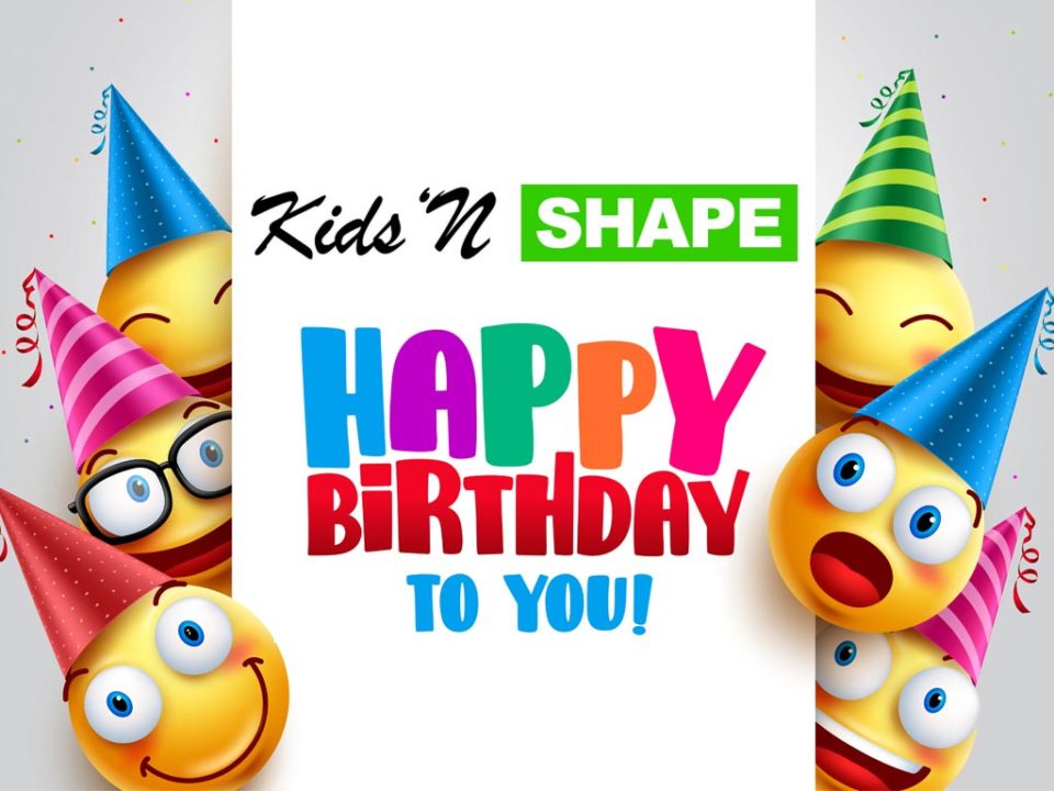 Kids N Shape Birthday Party Invitation