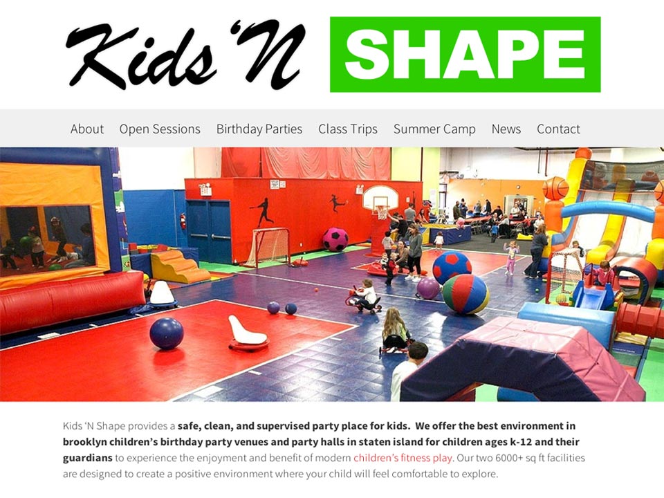 kidsnshape.com website